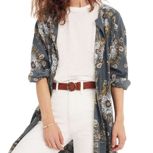 Madewell Jackets & Blazers - Madewell Painted Blooms Robe Jacket
